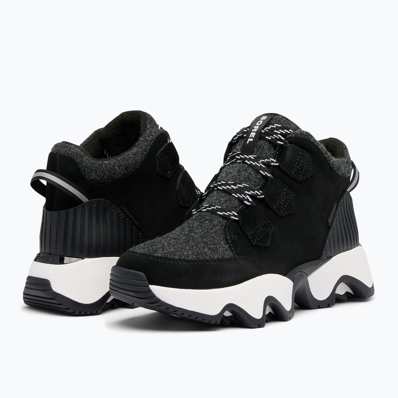 Női Sorel Kinetic Impact Caribou fekete/tengeri só csizma 14