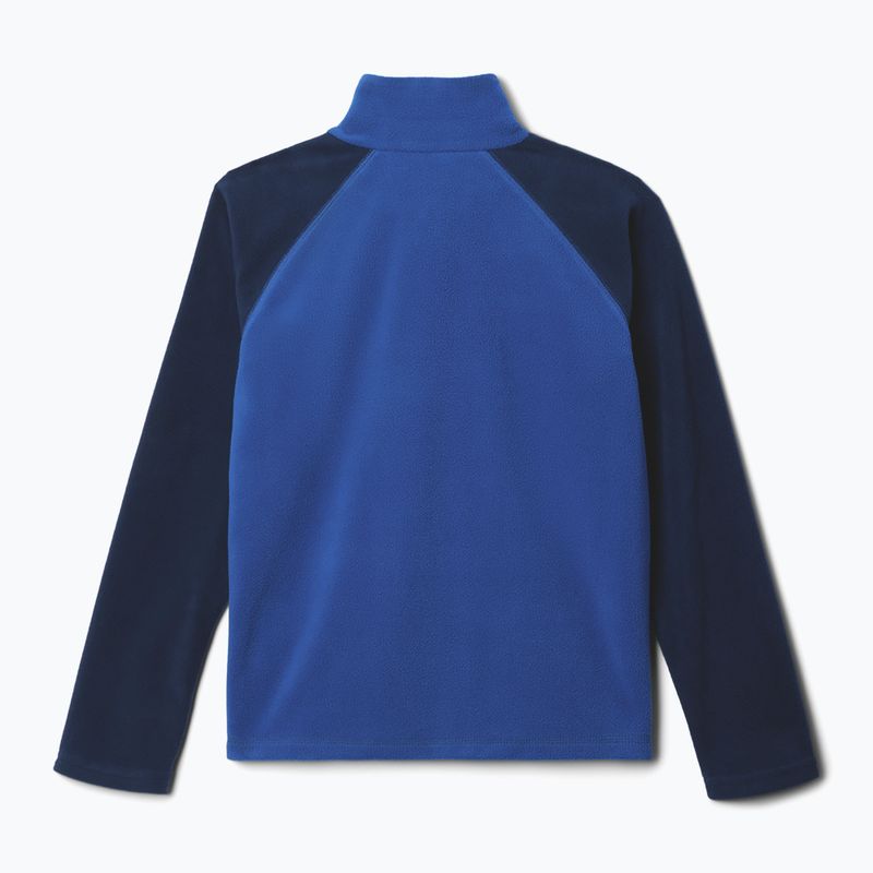 Gyerek polár pulóver Columbia Glacial Half Zip mountain blue/collegiate navy 2
