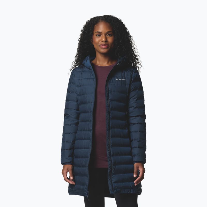 Női pehelykabát Columbia Lake 22 II Down Long Hooded collegiate navy 4