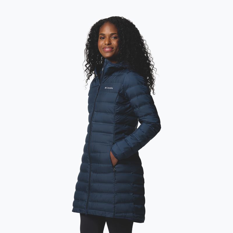 Női pehelykabát Columbia Lake 22 II Down Long Hooded collegiate navy 5