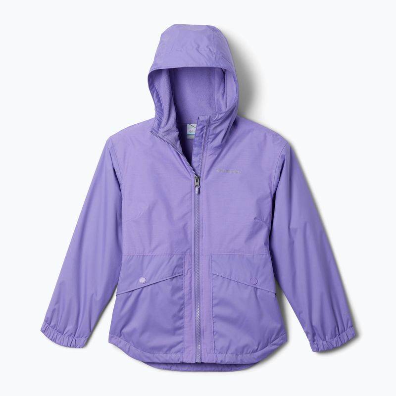 Columbia Rainy Trails II Fleece paisley lila gyermek esőkabát