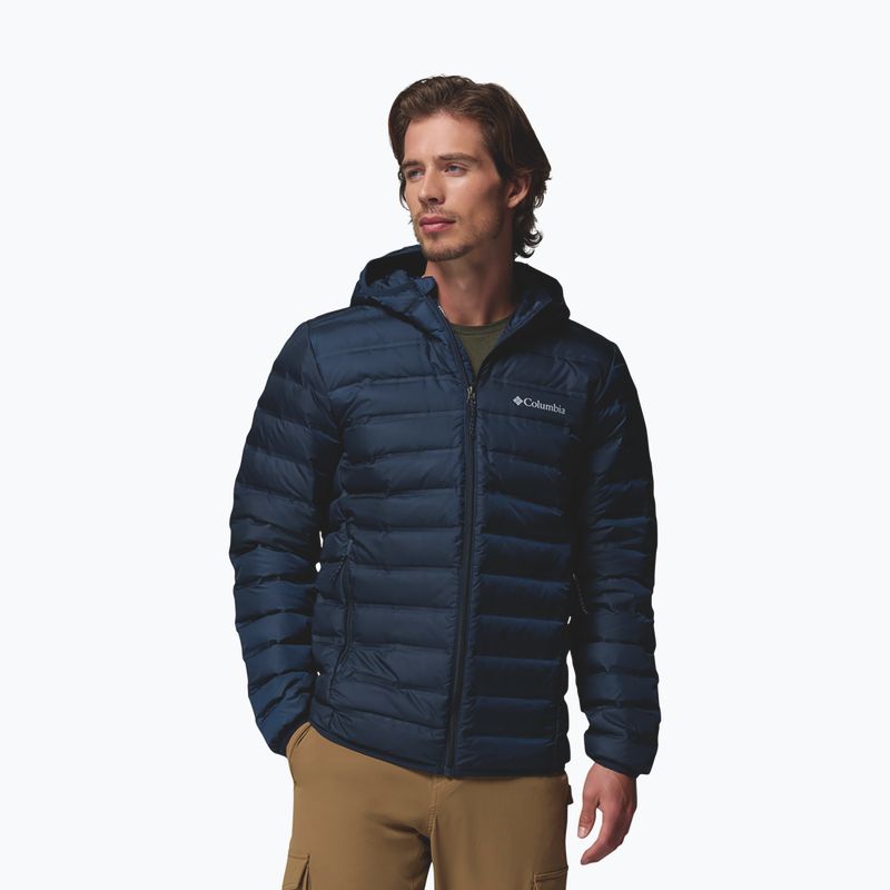 Férfi pehelykabát Columbia Lake 22 II Down Hooded collegiate navy