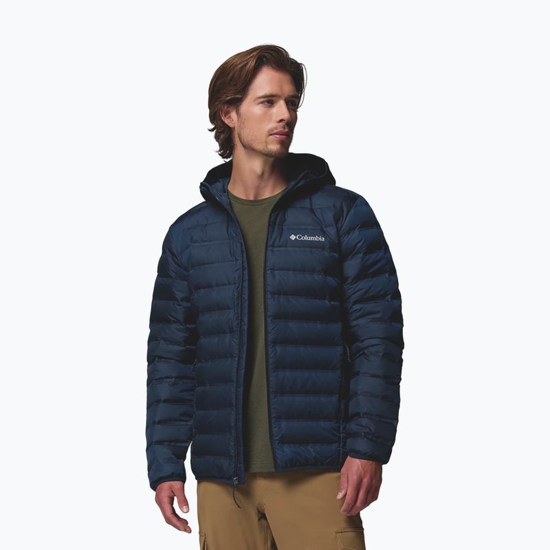 Férfi pehelykabát Columbia Lake 22 II Down Hooded collegiate navy 4