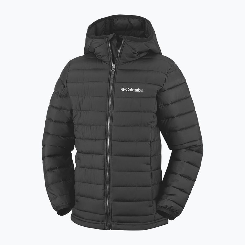 Gyerek kabát Columbia Powder Lite II Hooded black 3