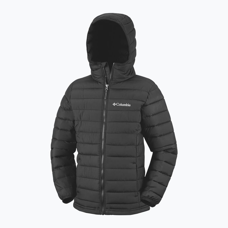 Gyerek kabát Columbia Powder Lite II Hooded black 4