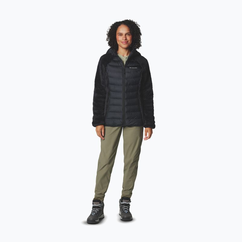 Columbia Powder Lite II Sherpa Hybrid női hibrid dzseki fekete 2