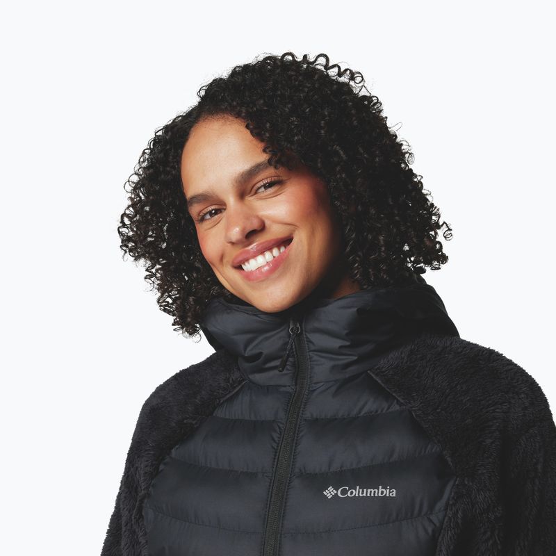Columbia Powder Lite II Sherpa Hybrid női hibrid dzseki fekete 5