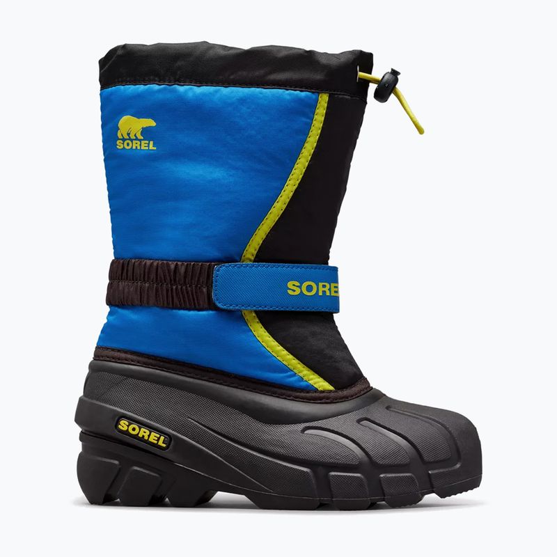 Sorel Youth Flurry fekete/szuperkék gyermek hócipő 9