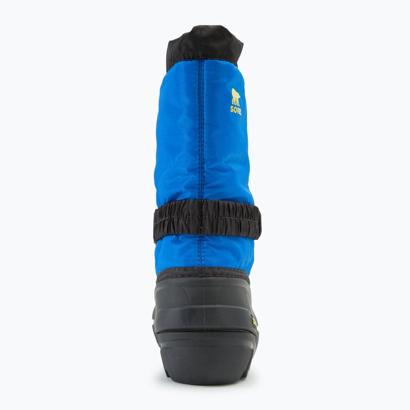 Sorel Youth Flurry fekete/szuperkék gyermek hócipő 6