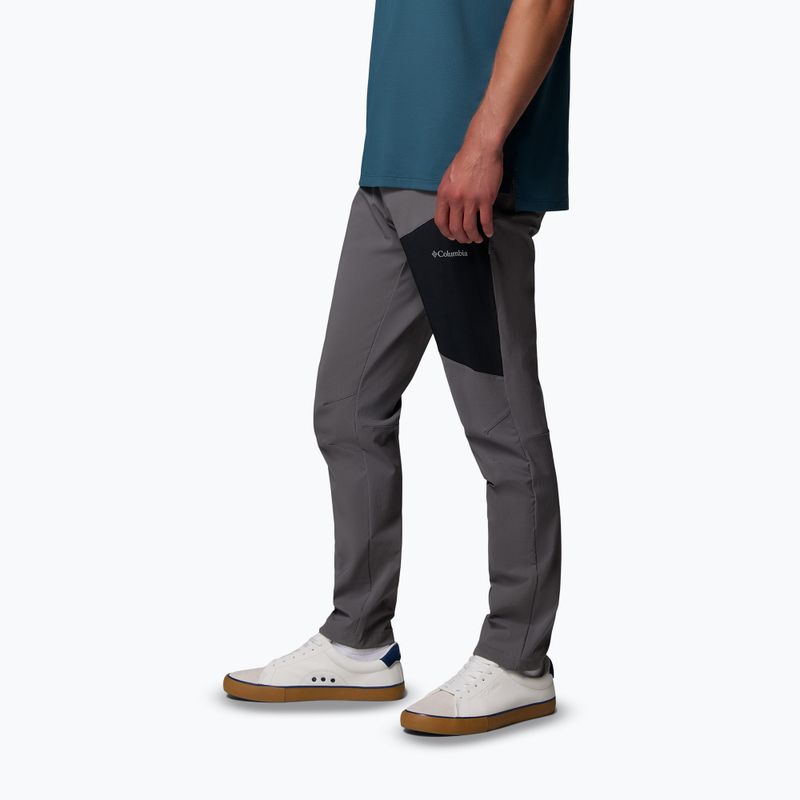 Férfi softshell nadrág Columbia Tech Softshell city grey/black 4