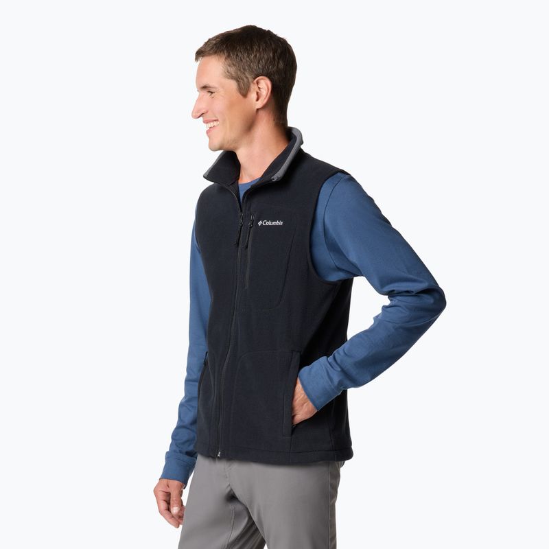 Columbia Fast Trek Fleece fekete férfi ujjatlan kabát 4