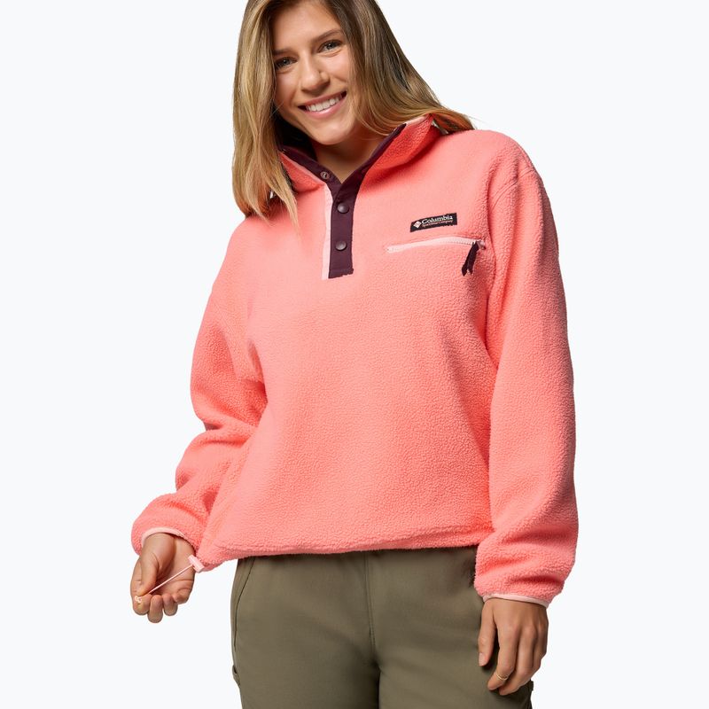 Columbia Helvetia II Cropped Half Snap Fleece női alpenglow melegítőfelső 5