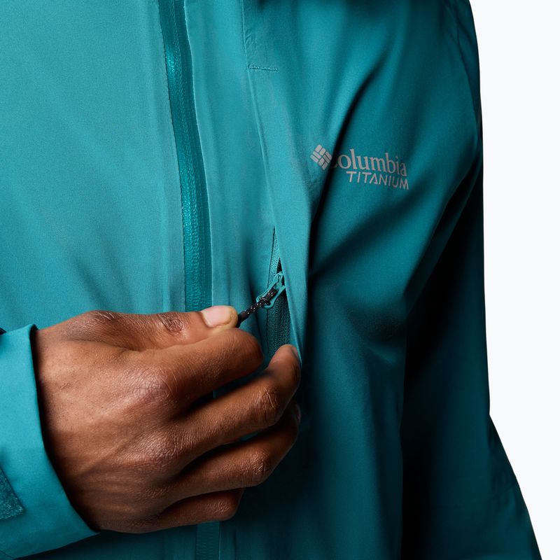 Columbia Ampli-Dry II Shell folyami kék férfi esőkabát 7