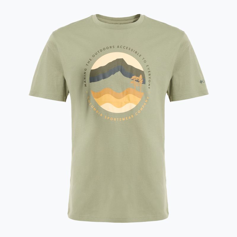 Férfi Columbia Path Lake Graphic Tee II szafari/kör alakú póló