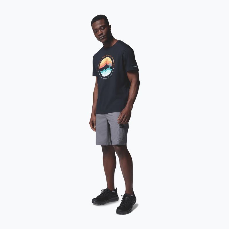 Férfi Columbia Path Lake Graphic Tee II fekete/kör alakú póló 2