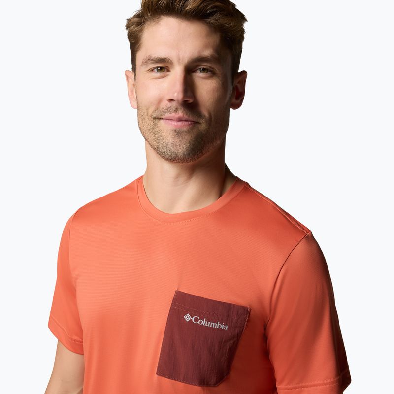 Férfi Columbia Hike Pocket Crew Tuscan heather póló 5