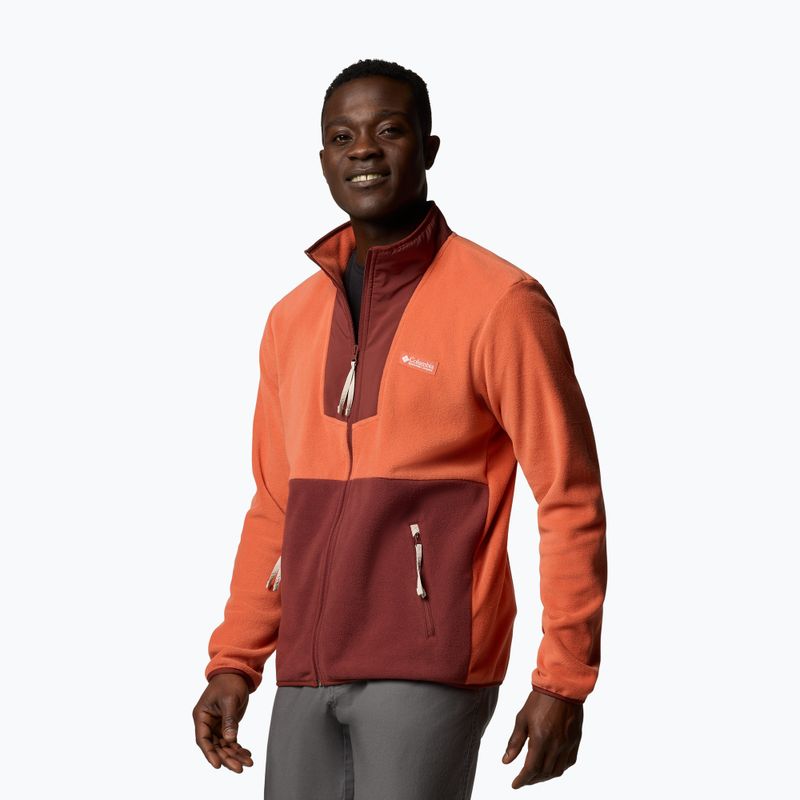 Columbia férfi Sequoia Grove FZ Fleece Tuscan?Spice melegítőfelső 4