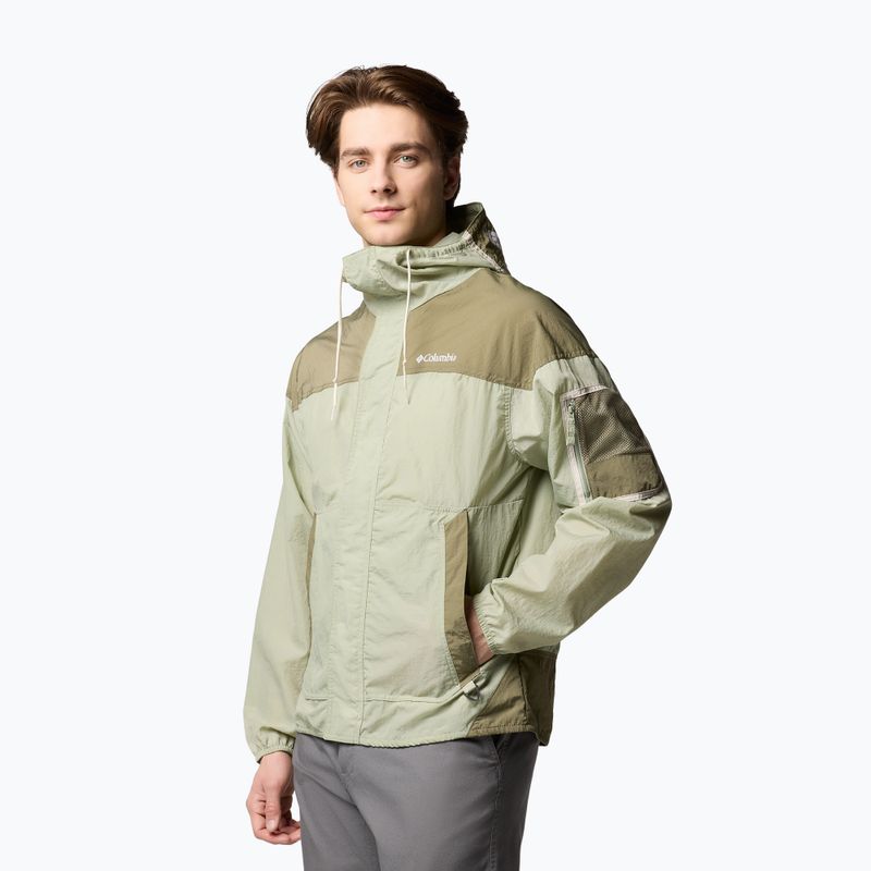 Férfi szélálló dzseki Columbia Challenger II Windbreaker safari/stone green 3