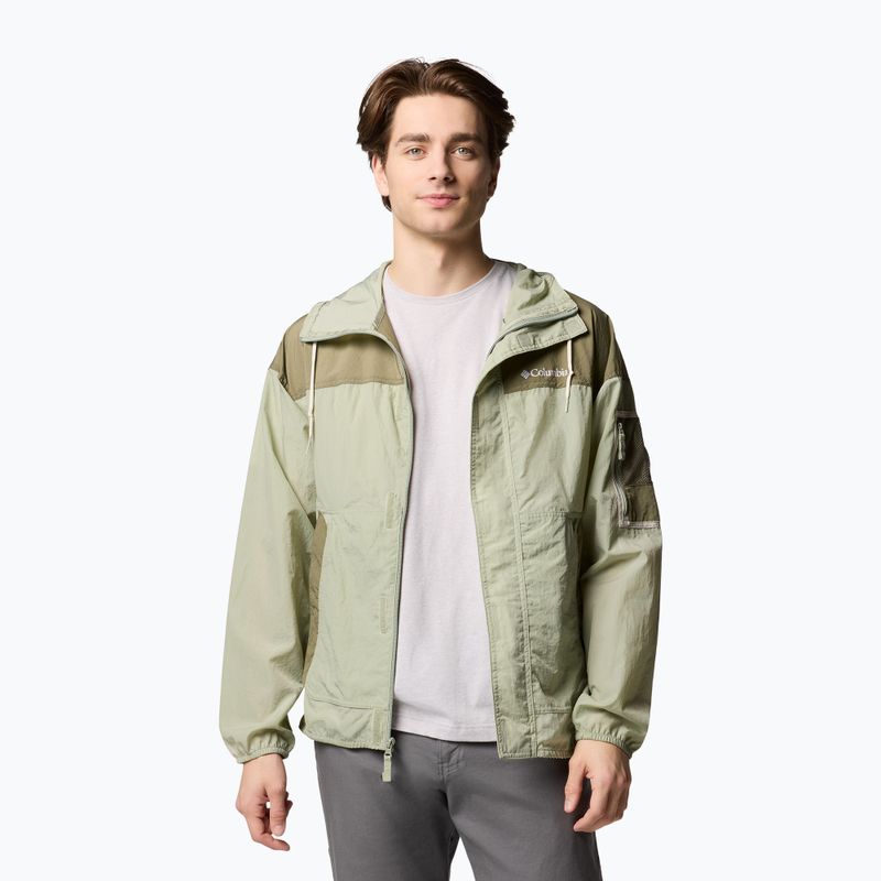 Férfi szélálló dzseki Columbia Challenger II Windbreaker safari/stone green 4