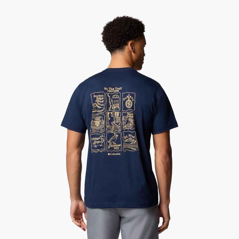 Férfi Columbia Kettle River Back Graphic Tee kollegiális tengerészkék ing 2