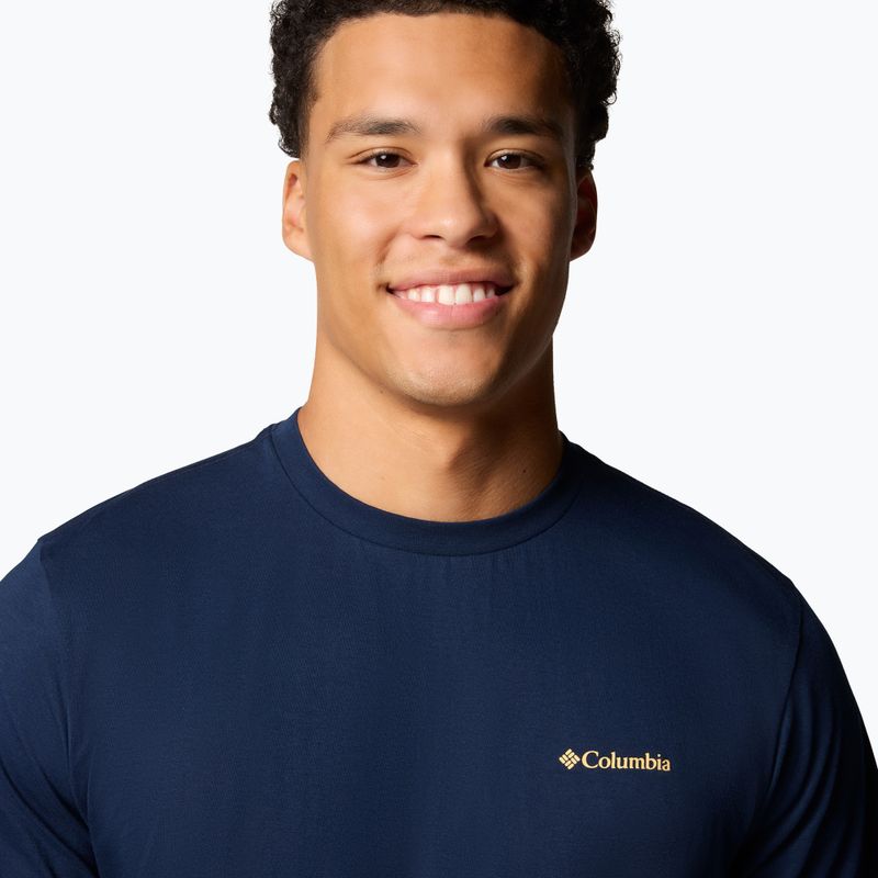 Férfi Columbia Kettle River Back Graphic Tee kollegiális tengerészkék ing 4