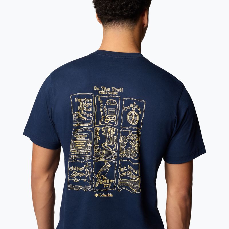 Férfi Columbia Kettle River Back Graphic Tee kollegiális tengerészkék ing 5