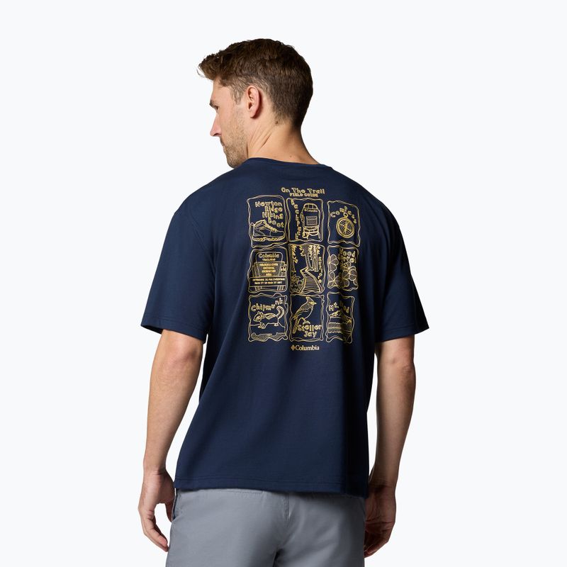 Columbia Cedar Trail Back Graphic Tee kollegiális tengerészkék férfi póló 3