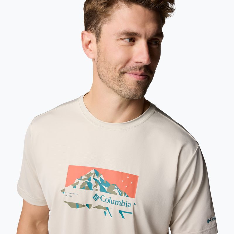 Columbia Ice Lake II SS Férfi póló sötét kő/csúcs irányba 5