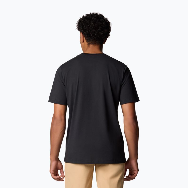 Férfi Columbia Tunnel Valley Graphic Tee fekete/természetesen hajlamos póló 3