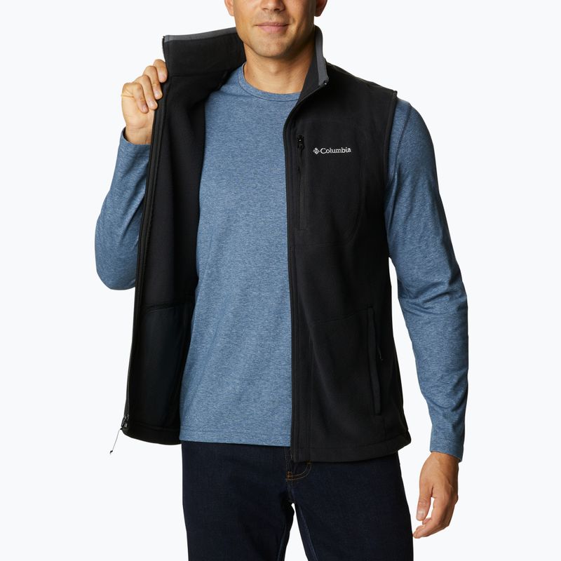 Columbia Fast Trek Fleece fekete férfi ujjatlan kabát 4