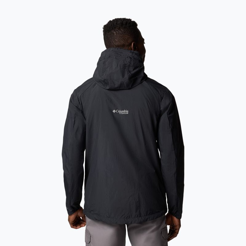 Férfi Columbia Loop Trail II Windbreaker kabát fekete 3