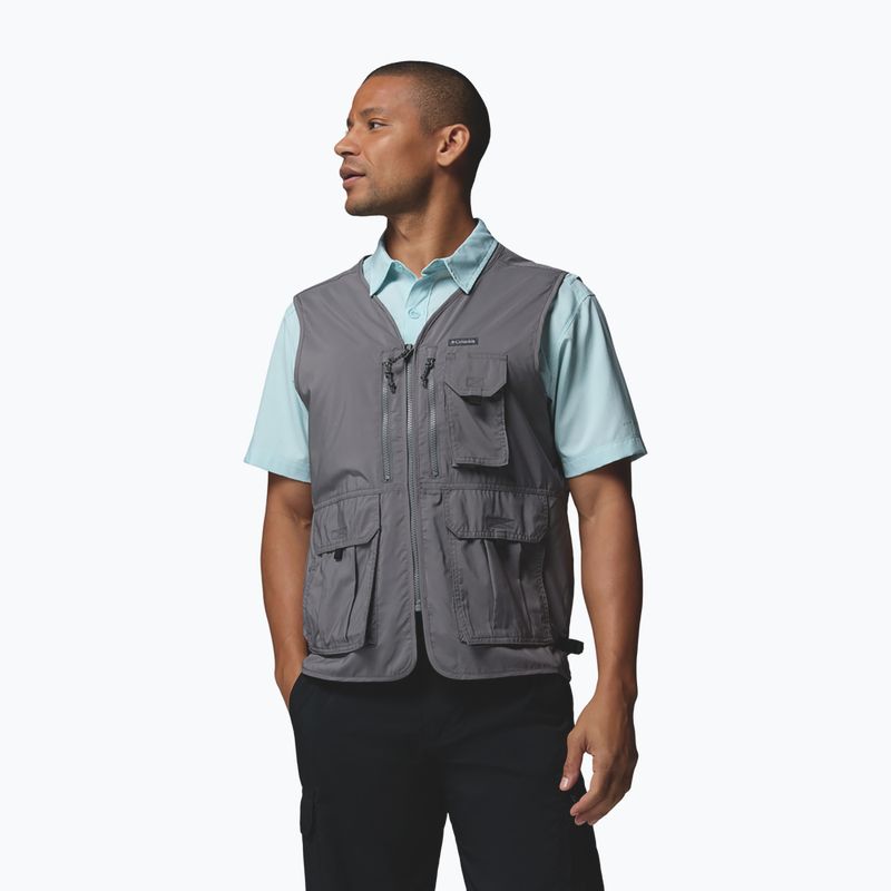 Férfi trekking mellény Columbia Silver Ridge Utility city grey 5