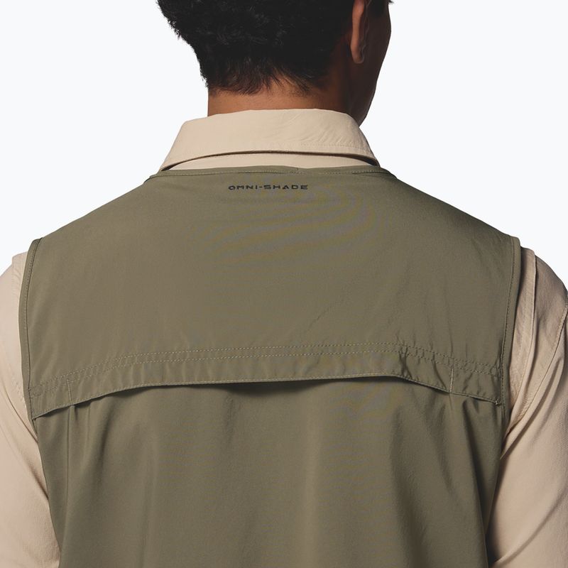 Férfi trekking mellény Columbia Silver Ridge Utility stone green 7