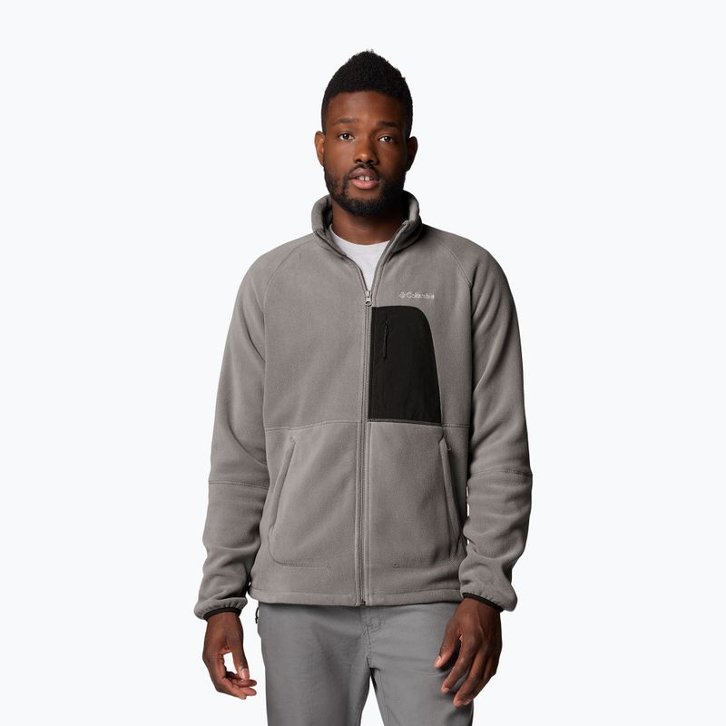 Columbia Rapid Expedition II Full Zip Fleece városi szürke/cápa férfi melegítőfelső