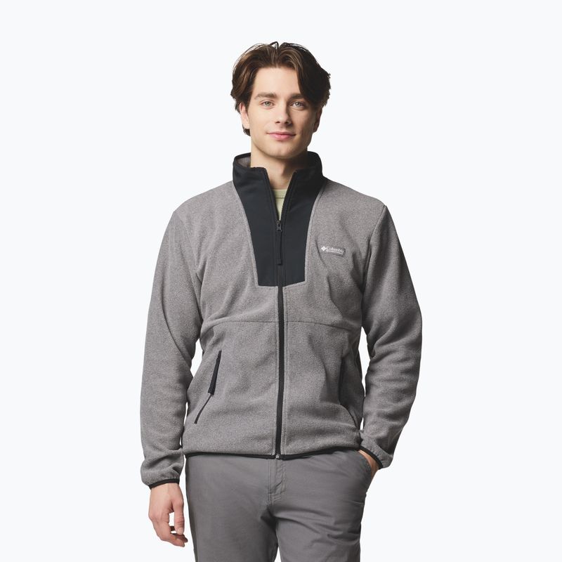 Férfi polárdzseki Columbia Sequoia Grove FZ Fleece city grey heather/black