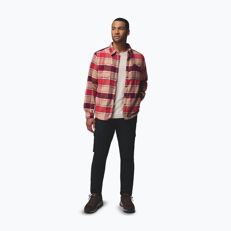 Férfi ing Columbia Windward II rich wine trapper windowpane 2