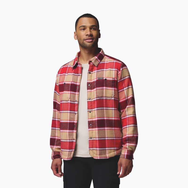 Férfi ing Columbia Windward II rich wine trapper windowpane 5