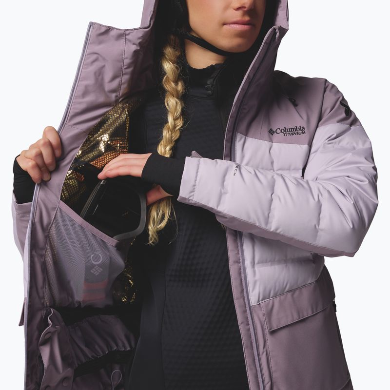 Női sídzseki Columbia Glacier Ridge Down shale purple/lavender pearl 12