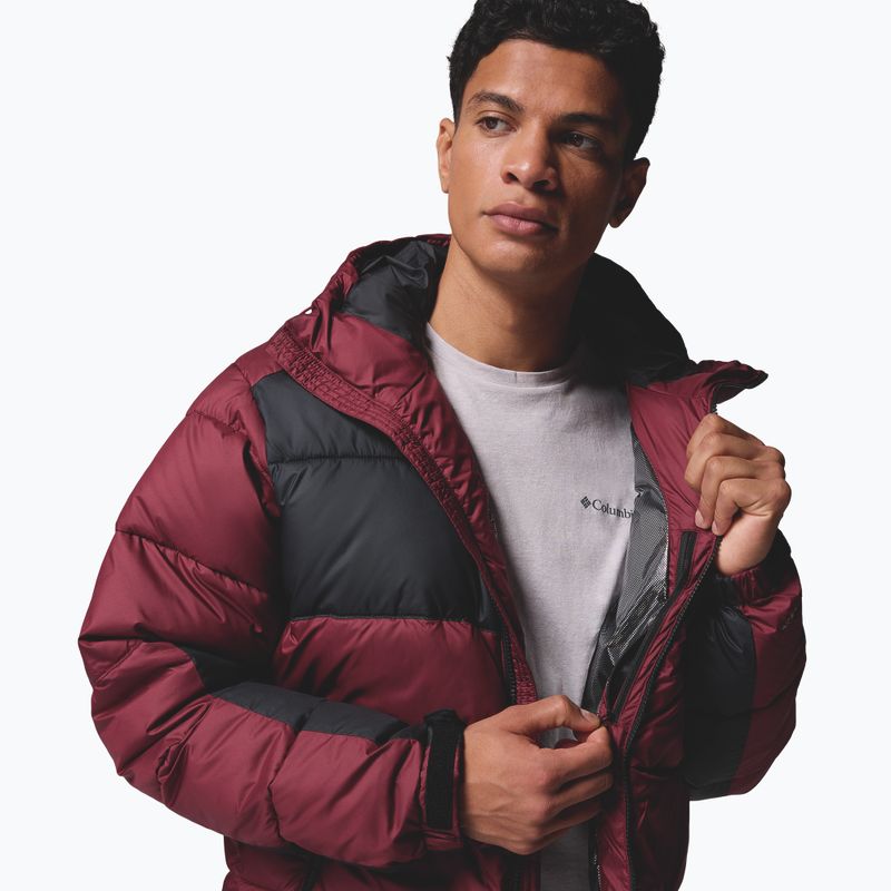 Férfi bélelt dzseki Columbia Pike Lake II Hooded rich wine/black 8