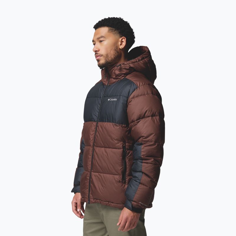 Férfi bélelt dzseki Columbia Pike Lake II Hooded tobacco/black 4
