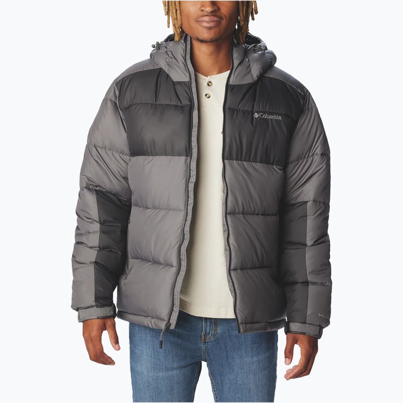 Férfi bélelt dzseki Columbia Pike Lake II Hooded city grey