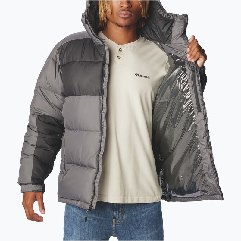 Férfi bélelt dzseki Columbia Pike Lake II Hooded city grey 4