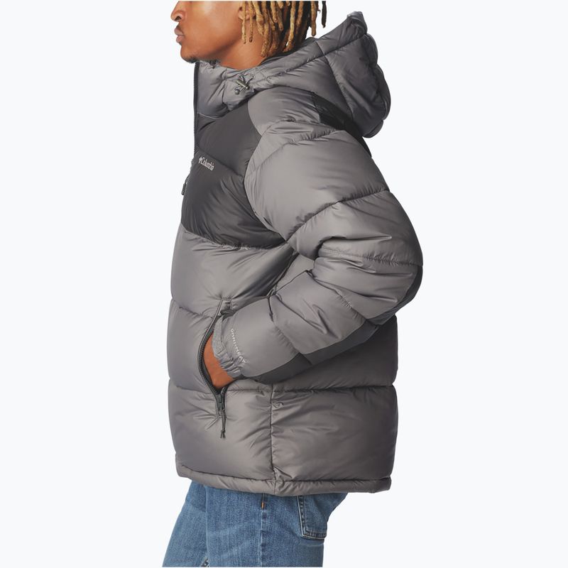 Férfi bélelt dzseki Columbia Pike Lake II Hooded city grey 5
