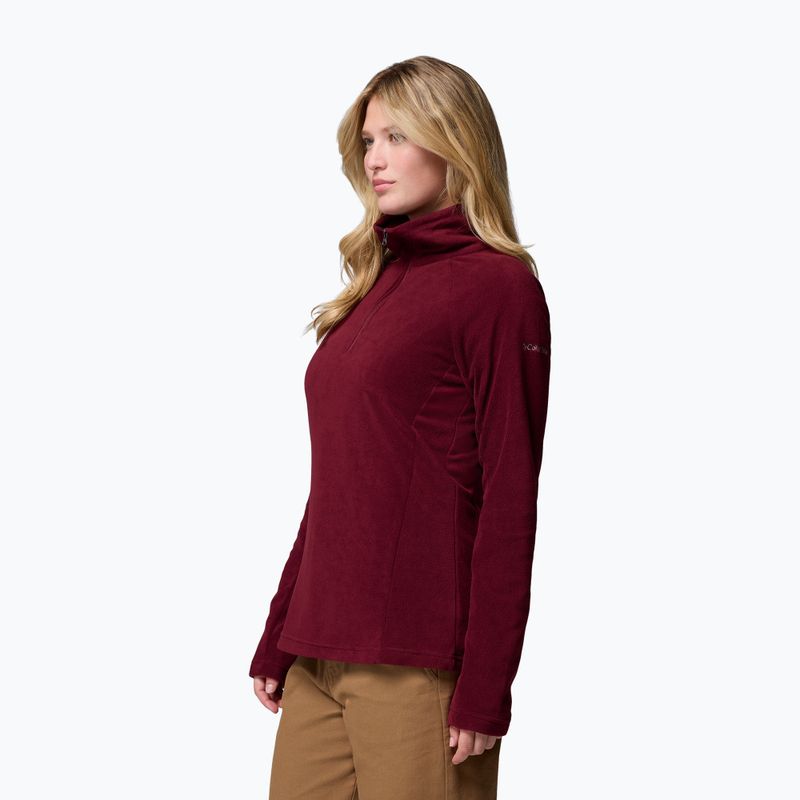 Női polár pulóver Columbia Glacial IV 1/2 Zip rich wine 4