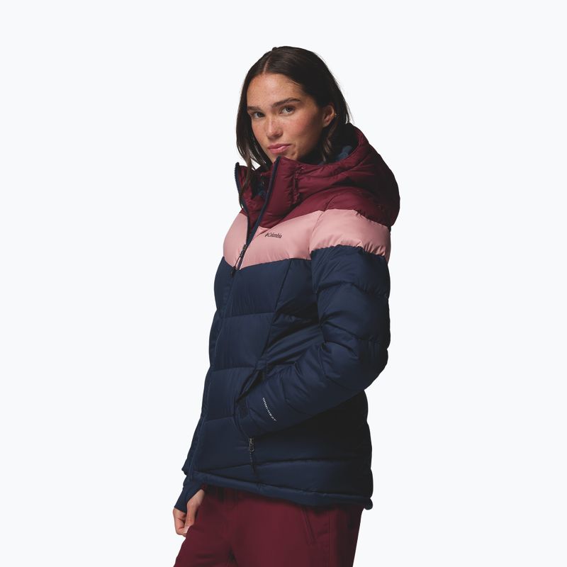 Női sídzseki Columbia Abbott Peak II Ins collegiate navy/rich wine/eraser pink 4