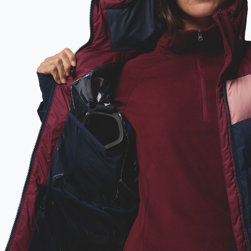Női sídzseki Columbia Abbott Peak II Ins collegiate navy/rich wine/eraser pink 8