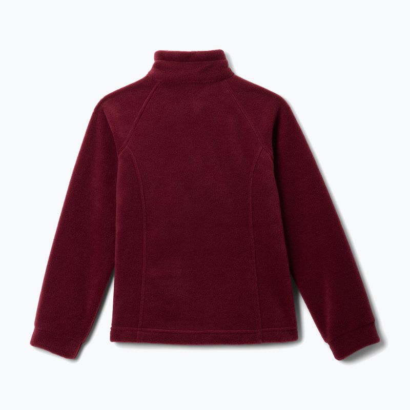 Gyerek polárpulóver Columbia Benton Springs Fleece rich wine 2