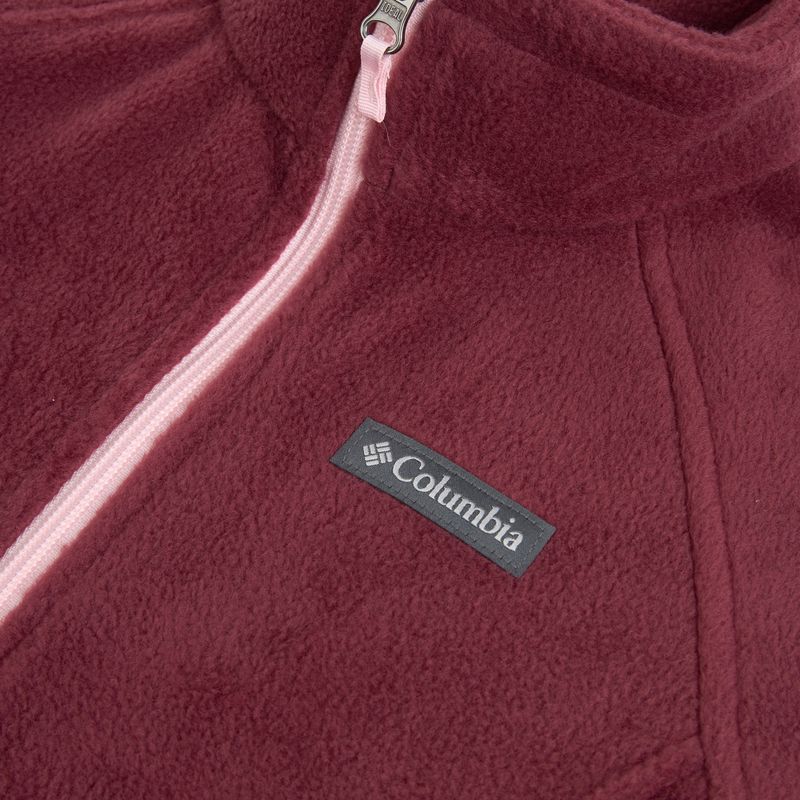 Gyerek polárpulóver Columbia Benton Springs Fleece rich wine 3