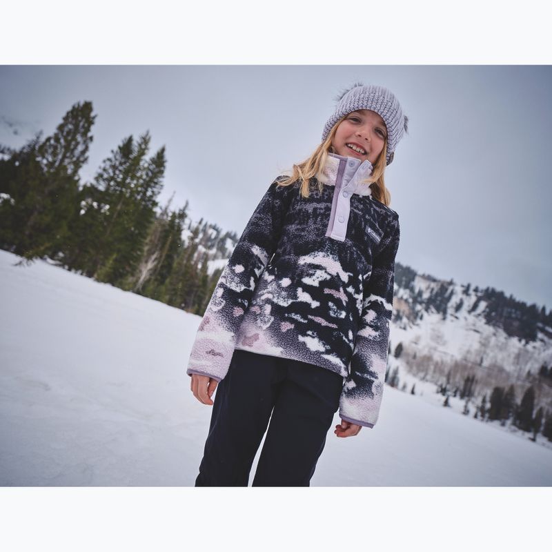 Gyerek polárpulóver Columbia Helvetia II Printed Half Snap Fleece shale purple sisters/lavender pearl 4
