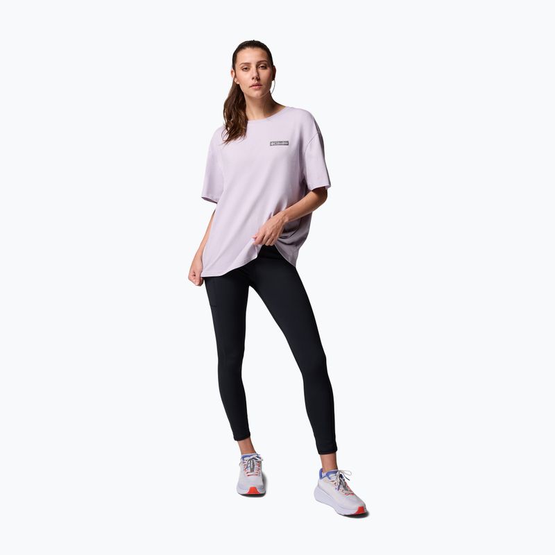 Női túrapóló Columbia Rolling Bend Graphic Oversized Tee lavender pearl/mountainview 2